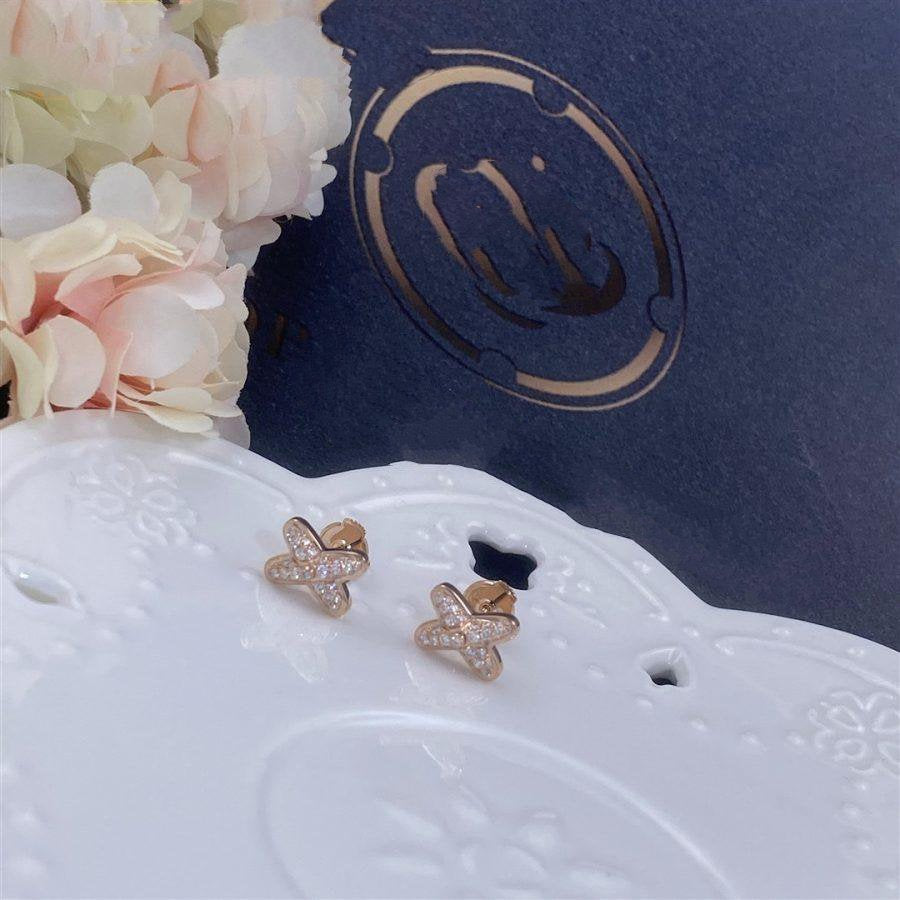 [Elara jewelsry ]JEUX DE PINK GOLD DIAMOND EARRINGS