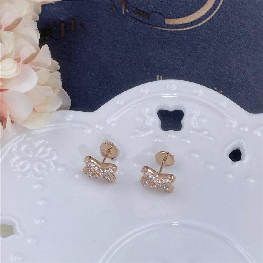 [Elara jewelsry ]JEUX DE PINK GOLD DIAMOND EARRINGS
