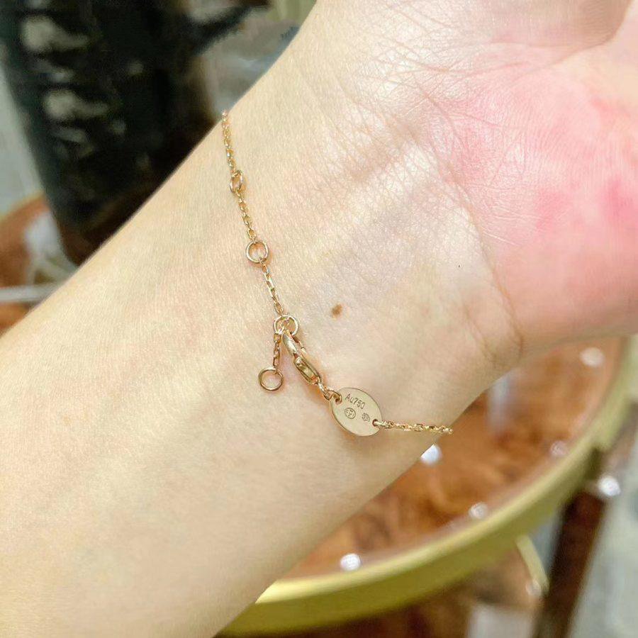 [Elara jewelsry ]JEUX DE BRACELET MOP PINK GOLD DIAMONDS