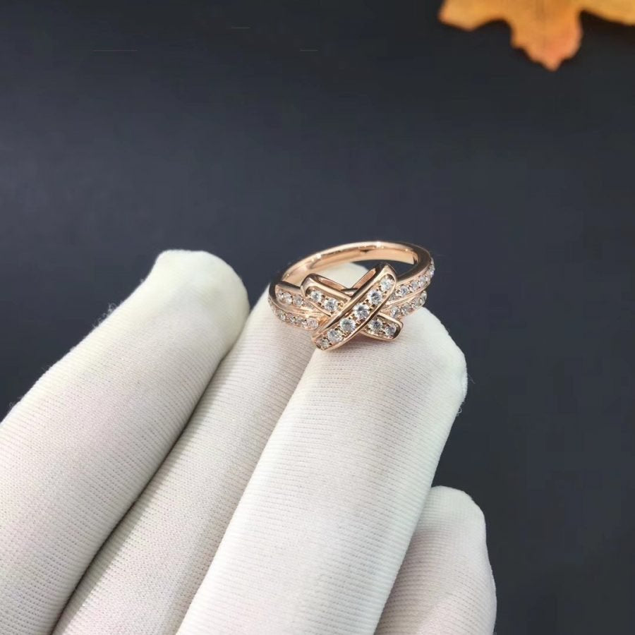 [Elara jewelsry ]JEUX DE RING PINK GOLD DIAMOND