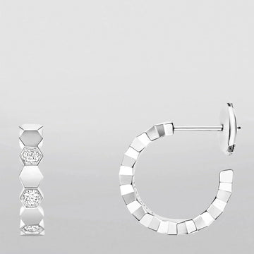 [Elara jewelsry ]Hollow Design Four-Leaf Clover Flower Shape Earrings