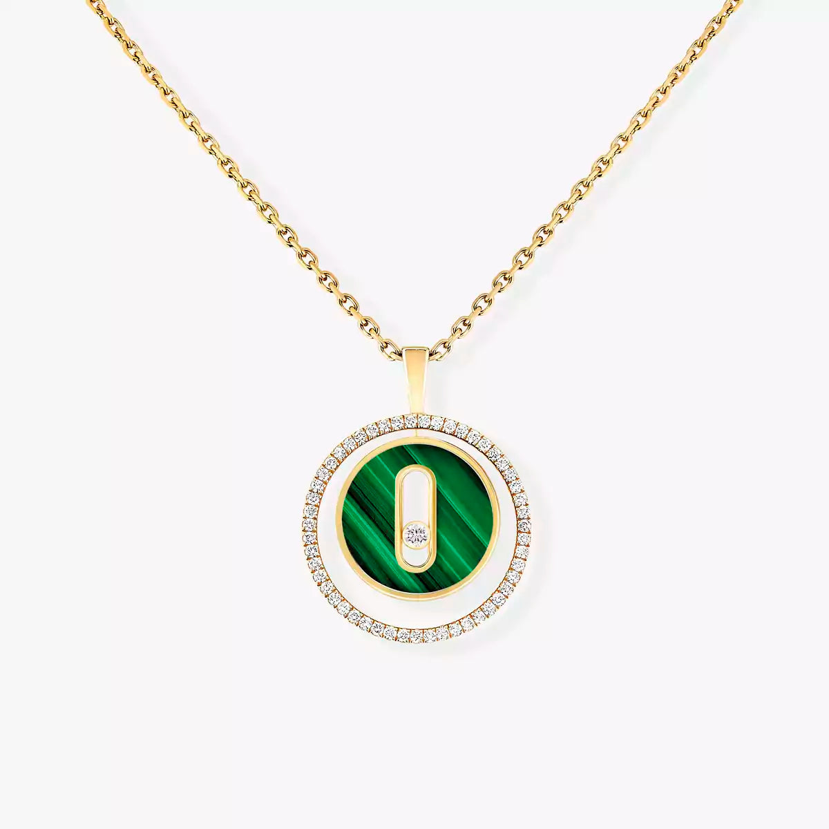 [Elara jewelsry]Lucky Move Diamond Necklace in Rose Gold and White Mother-of-Pearl