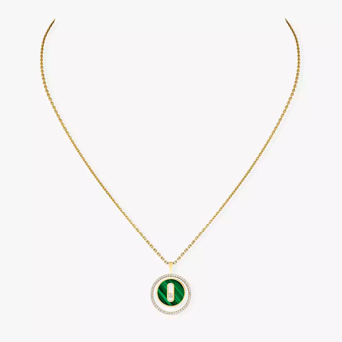 [Elara jewelsry]Lucky Move Diamond Necklace in Rose Gold and White Mother-of-Pearl