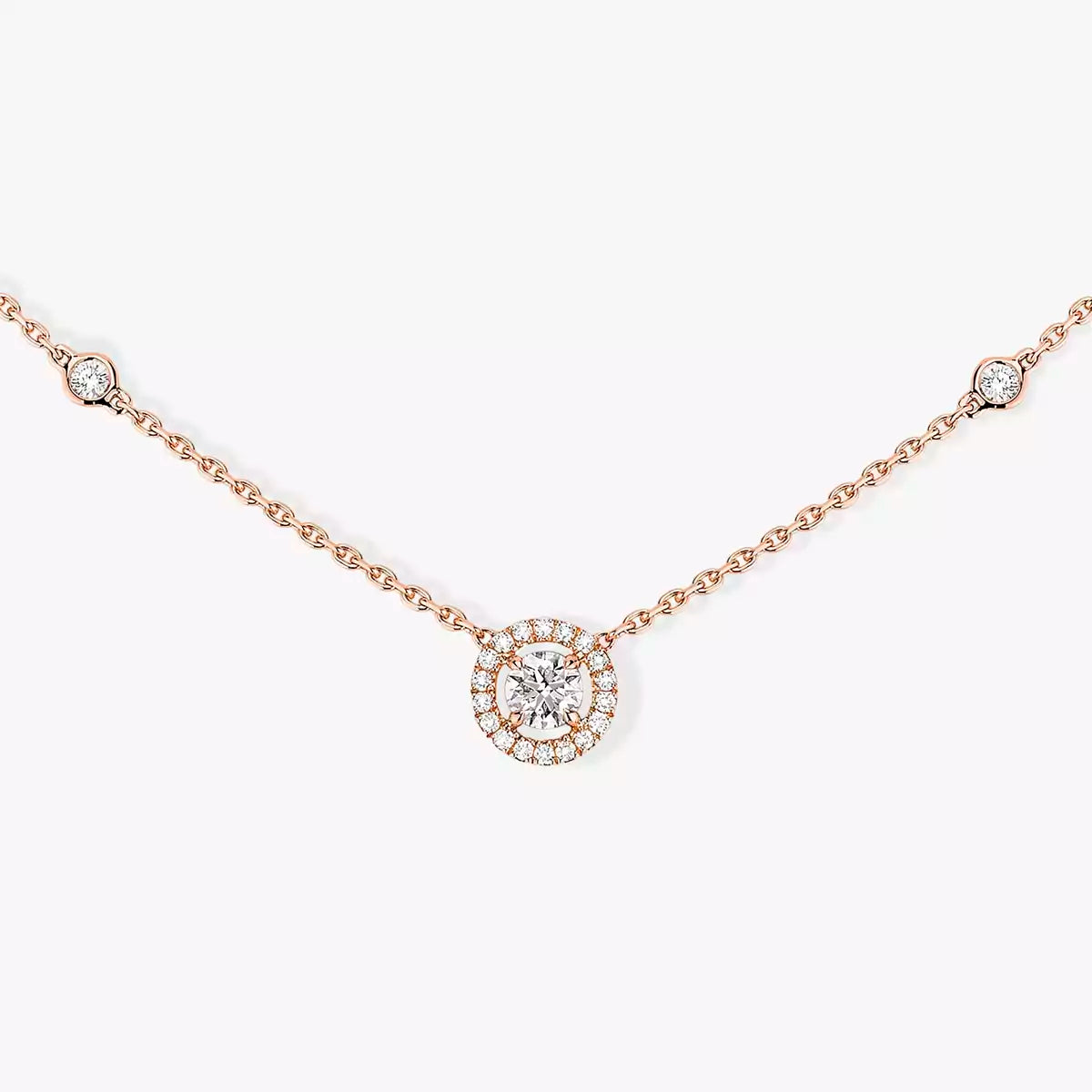 [Elara jewelsry]Diamond Necklace 0,20ct Brilliant Shape Joy