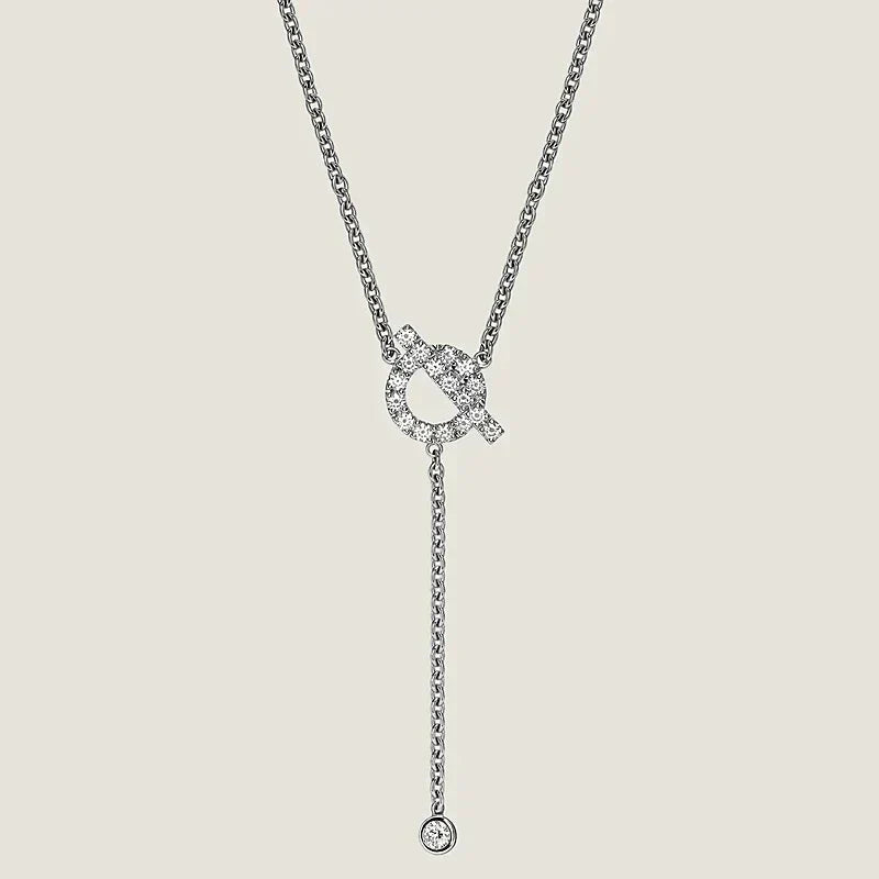 [Elara jewelsry ]FINESSE SILVER DIAMOND NECKLACE