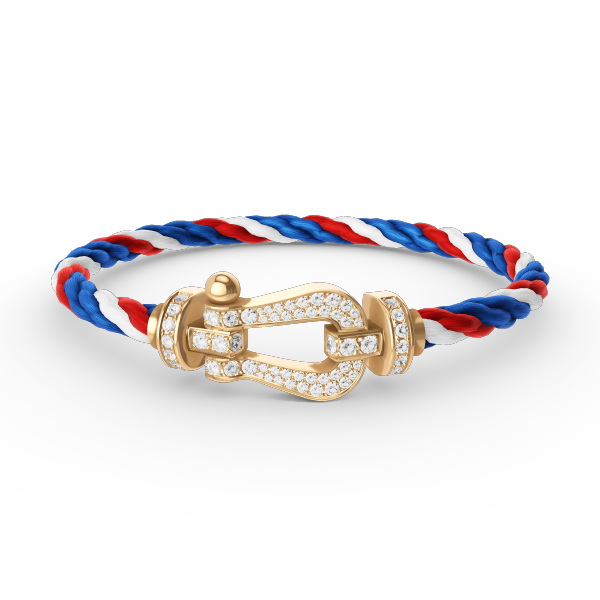 [Elara jewelsry ]FORCE LARGE HORSESHOE FULL DIAMOND BRACELET GOLD
