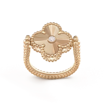 [Elara jewelsry ]CLOVER RIVERSIBLE ROSE GOLD RING