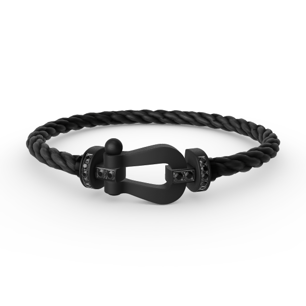[Elara jewelsry ]FORCE LARGE SERIES HORSESHOE BLACK SAMURAI BRACELET