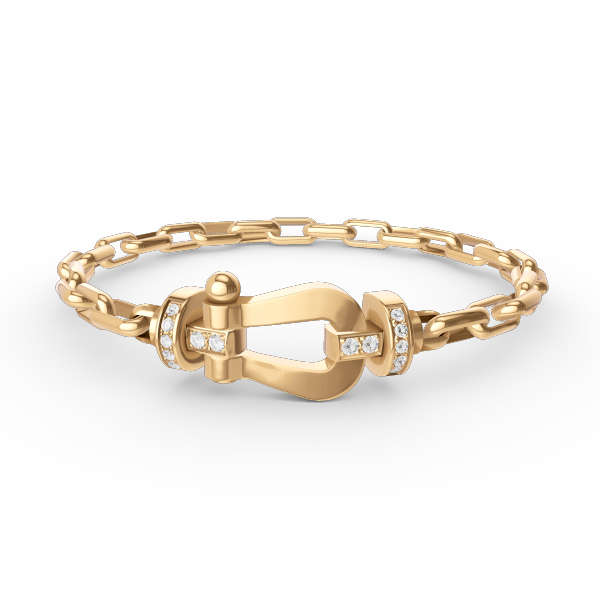 [Elara jewelsry ]FORCE LARGE HORSESHOE CLASP  METAL BRACELET