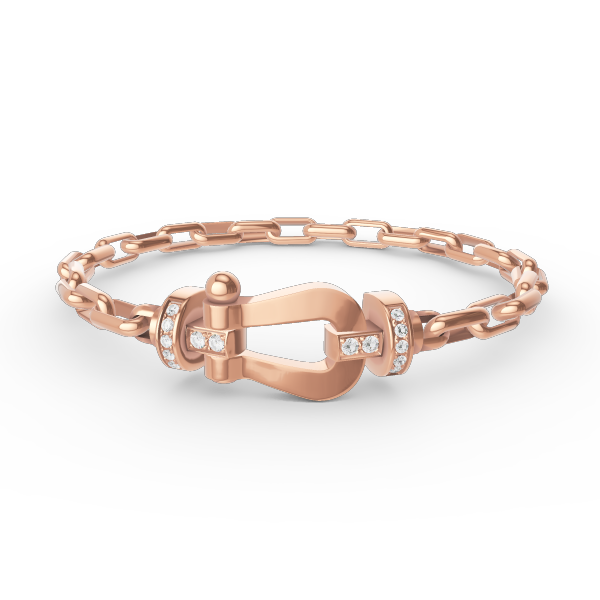 [Elara jewelsry ]FORCE LARGE HORSESHOE CLASP  METAL BRACELET