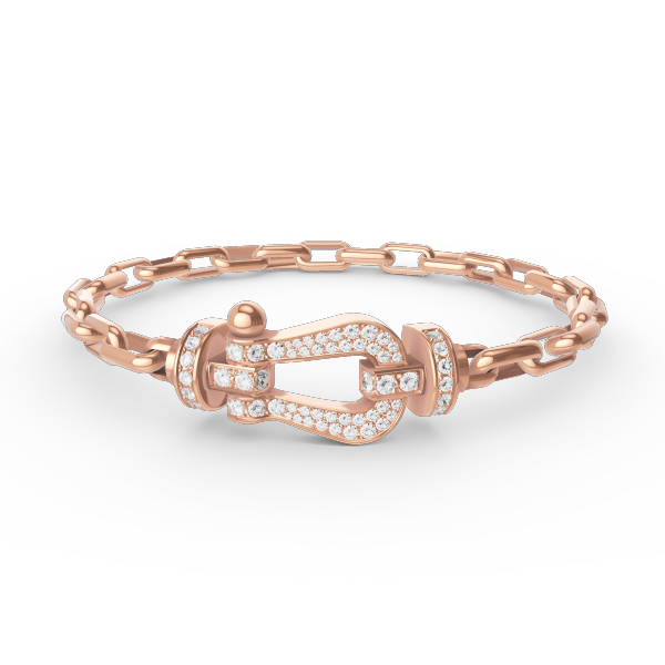 [Elara jewelsry ]FORCE LARGE HORSESHOE CLASP  METAL BRACELET