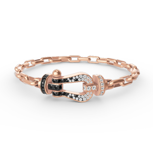 [Elara jewelsry ]FORCE LARGE HORSESHOE CLASP  METAL BRACELET