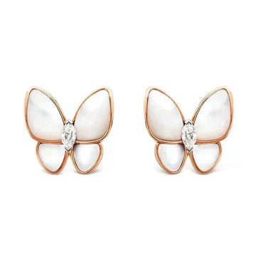 [Elara jewelsry ]BUTTERFLY MOP DIAMOND EARRINGS