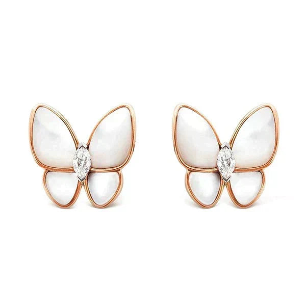[Elara jewelsry ]BUTTERFLY MOP DIAMOND EARRINGS