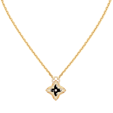 [Elara jewelsry ]STAR PEDANT PINK GOLD DIAMOND NECKLACE