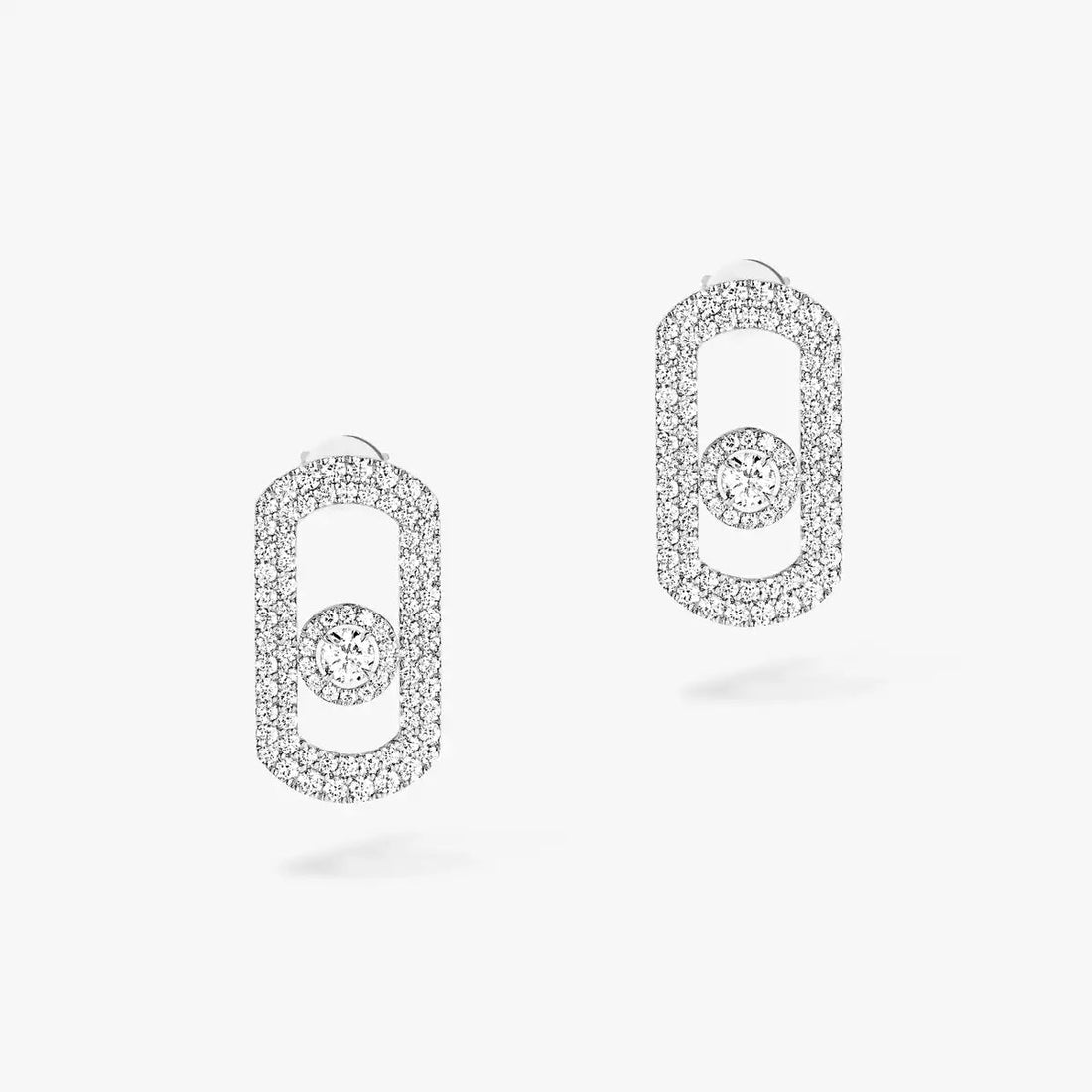 [Elara jewelsry]So Move Pave_-Set Diamond Earrings in Silver