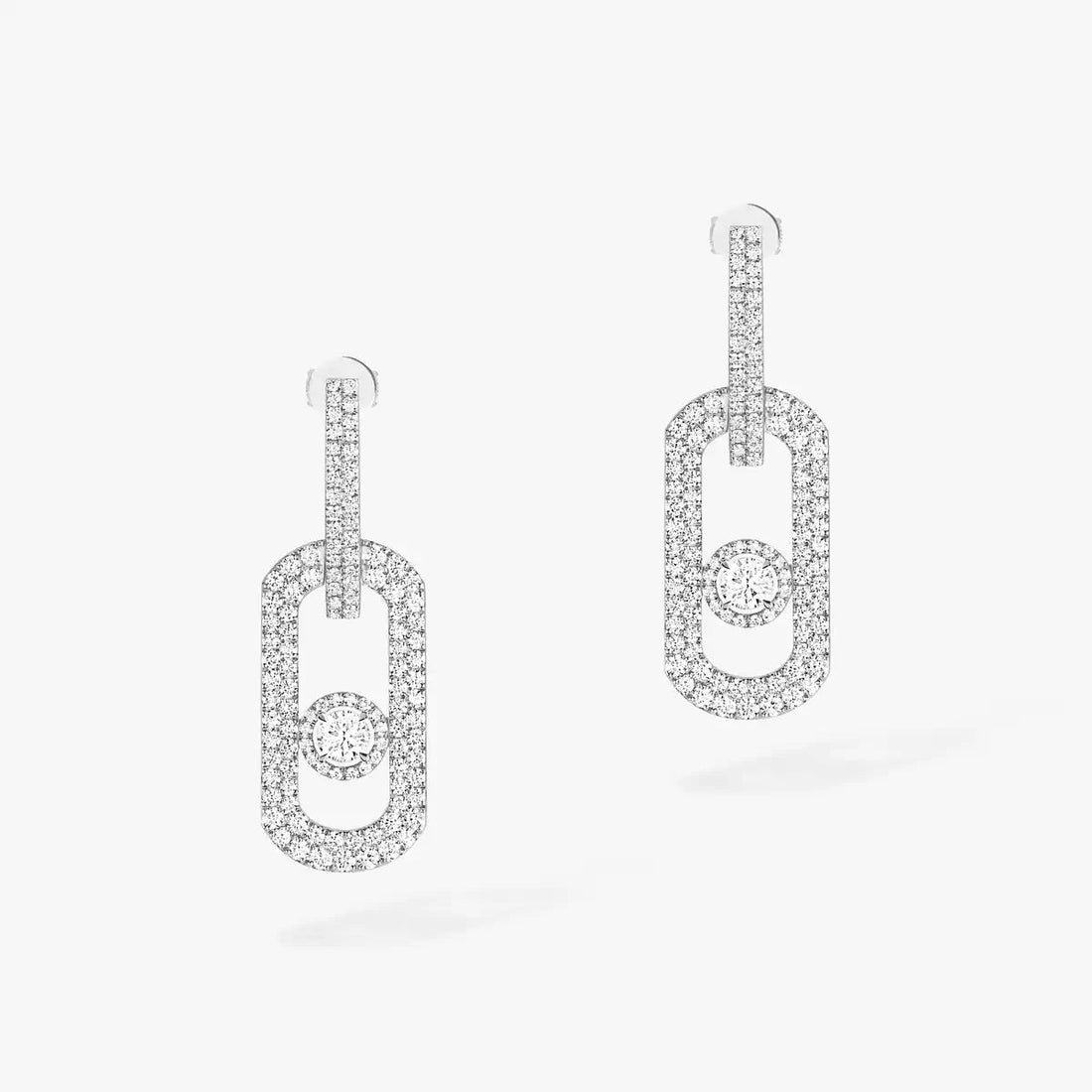 [Elara jewelsry]So Move XL Pave_-Set Diamond Pendant Earrings