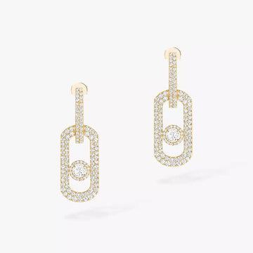[Elara jewelsry]So Move XL Pave_-Set Diamond Pendant Earrings