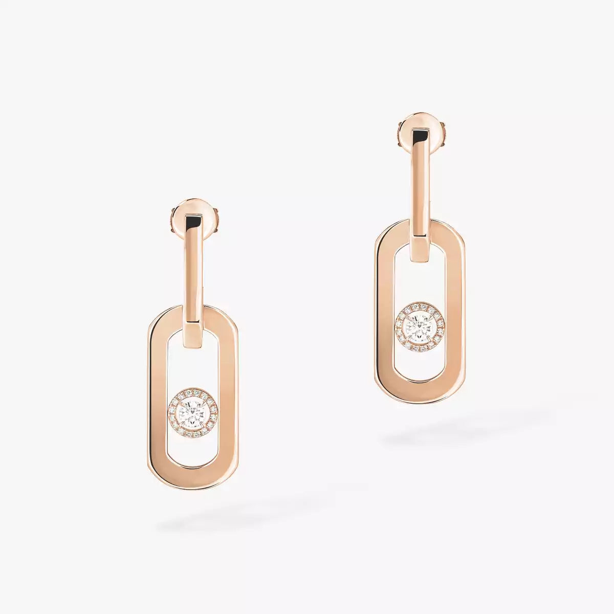 [Elara jewelsry]So Move XL Diamond Pendant Earrings