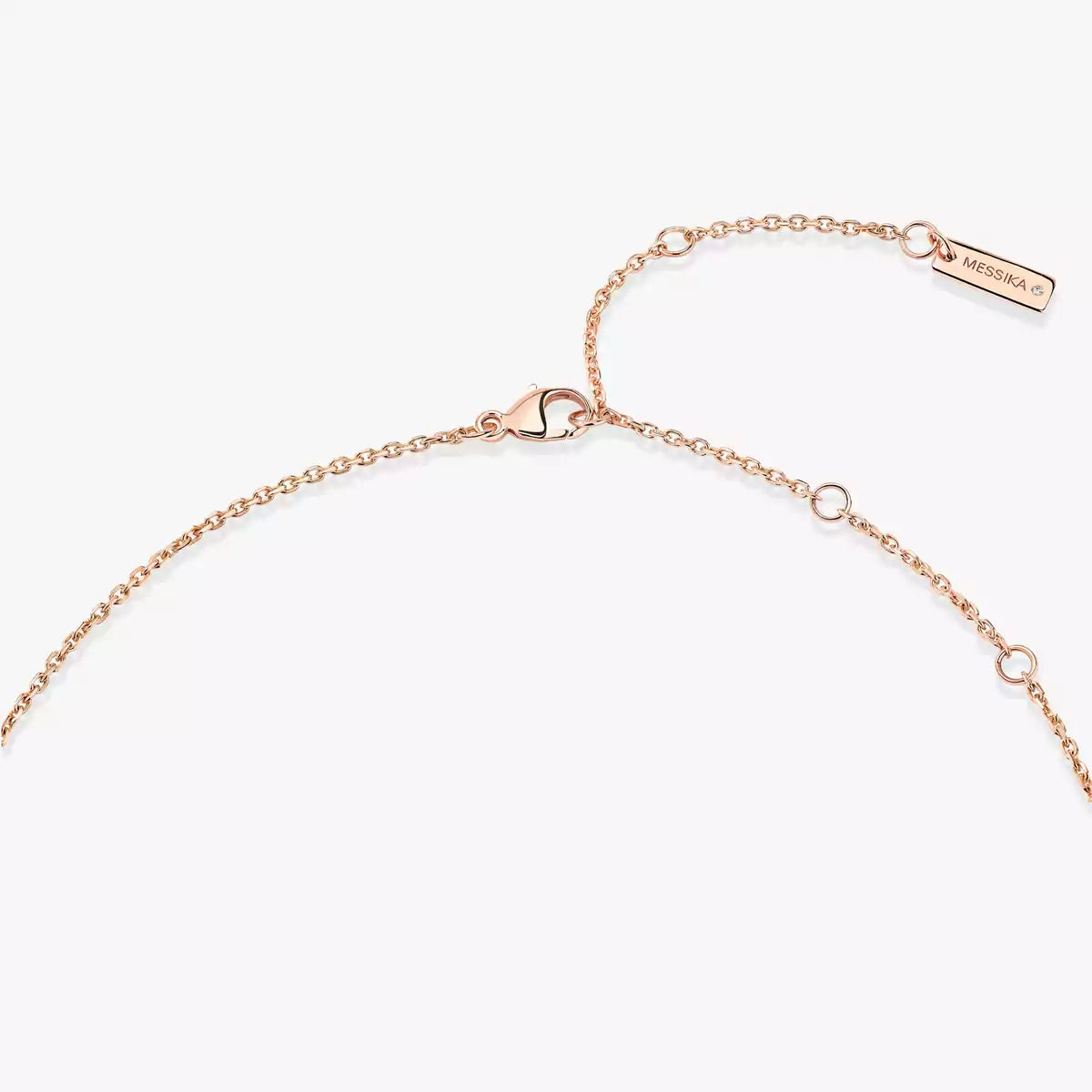 [Elara jewelsry]Lucky Eye Diamond Necklace in Rose Gold and Turquoise