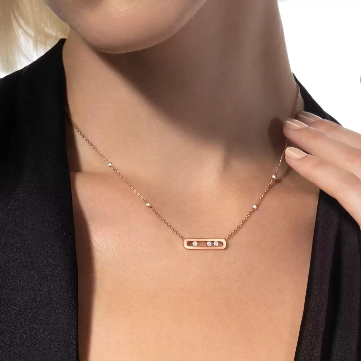 [Elara jewelsry]Baby Move Necklace