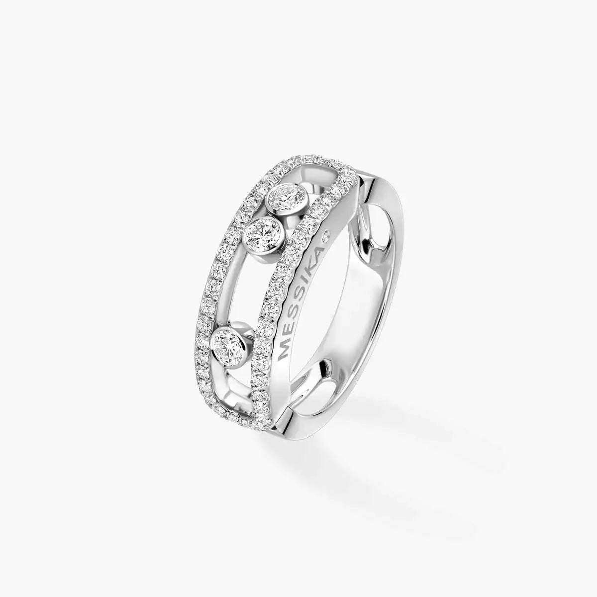 [Elara jewelsry] Move Gold Diamond Pave_ Ring