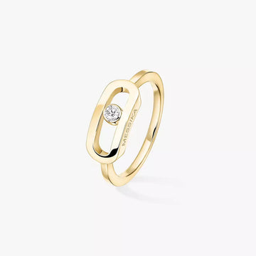 [Elara jewelsry]Move Uno Diamond Ring in Gold
