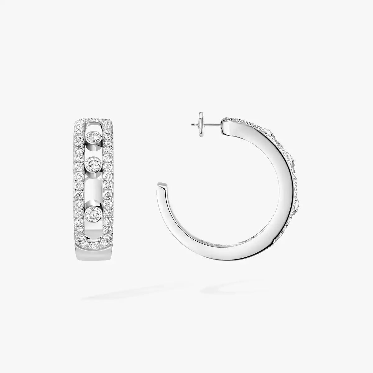 [Elara jewelsry]Diamond Pave_ Hoop Earrings Move