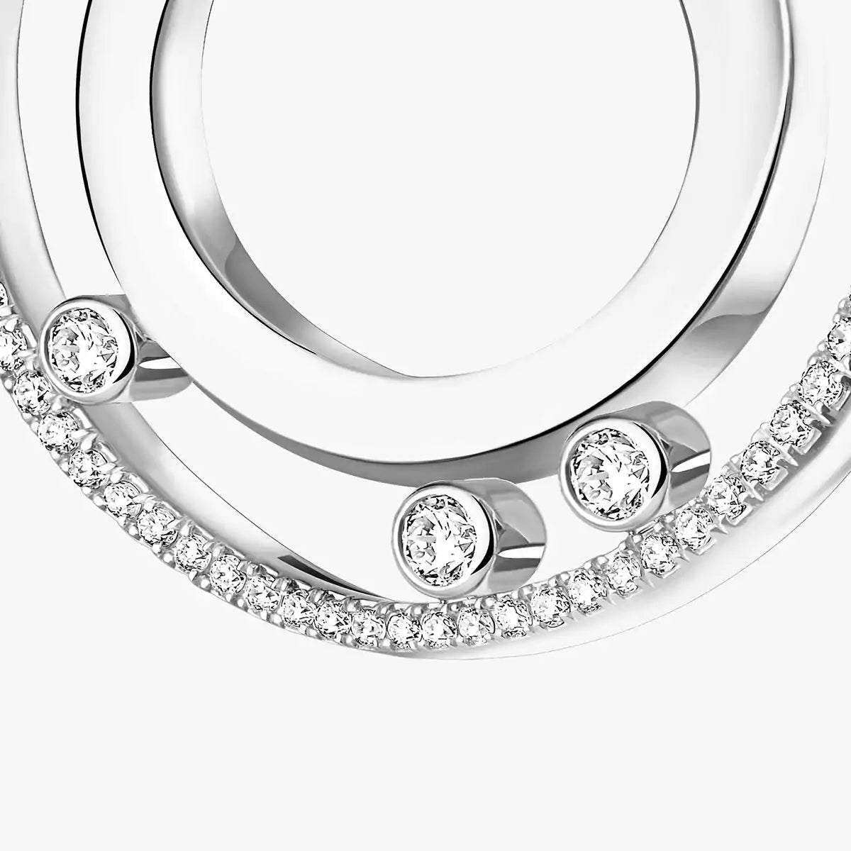 [Elara jewelsry] Move Romane Small Diamond Hoop Earrings
