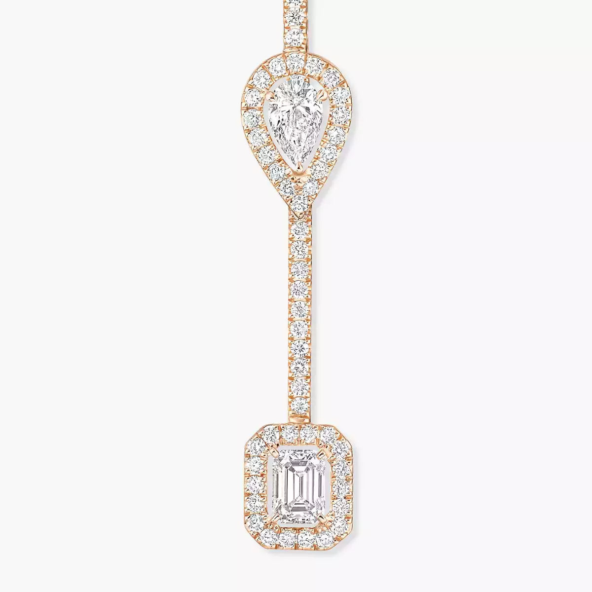 [Elara jewelsry]Diamond Drop Earrings My Twin