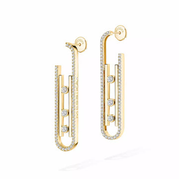 [Elara jewelsry]Diamond Pendant Earrings Move 10Th