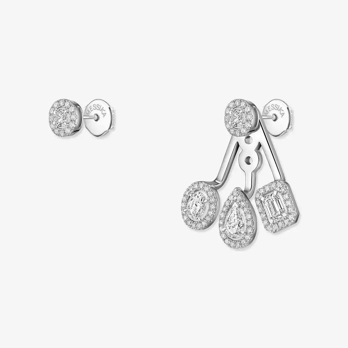 [Elara jewelsry] My Twin Trio  Diamond Earrings