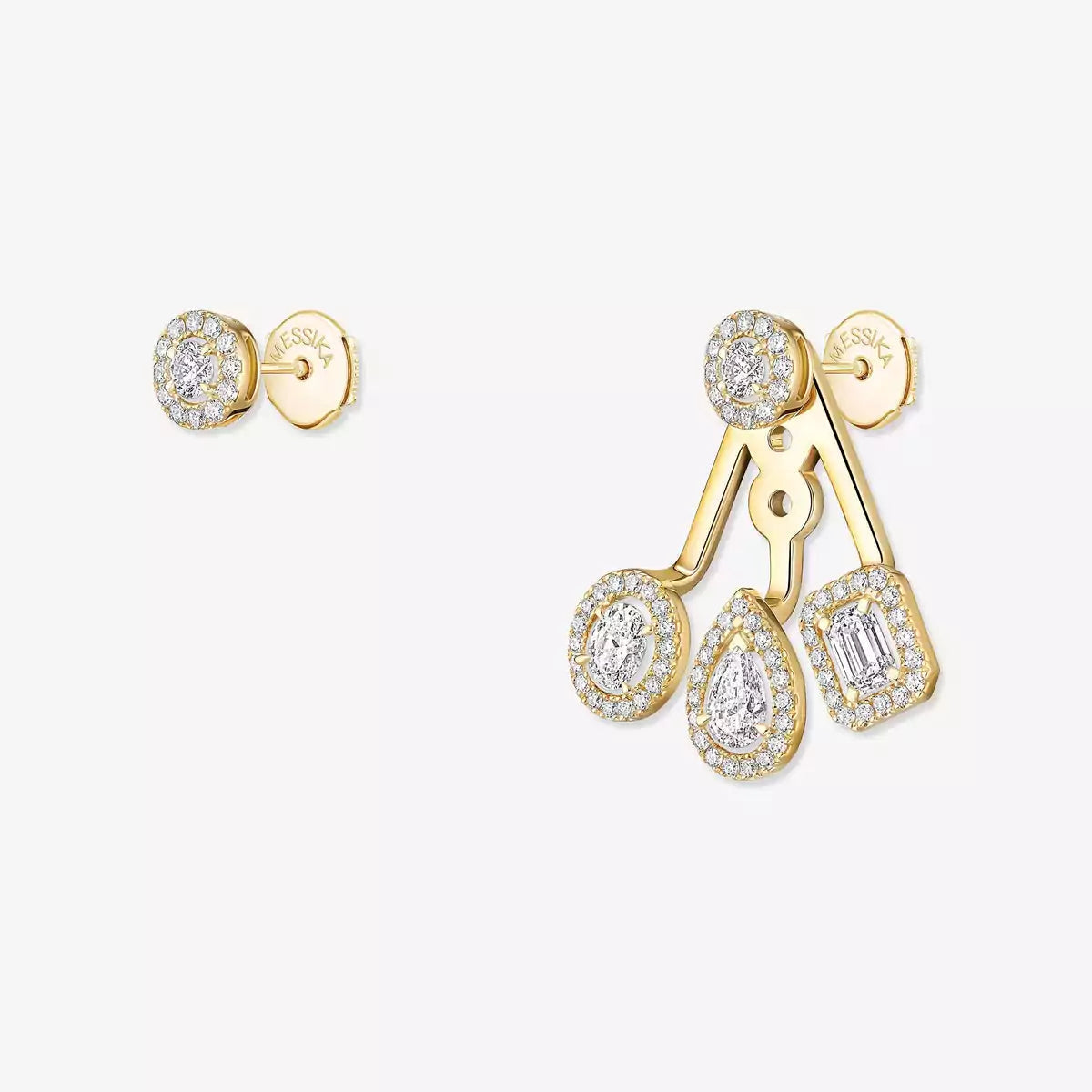 [Elara jewelsry] My Twin Trio  Diamond Earrings
