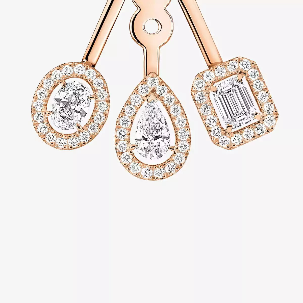 [Elara jewelsry] My Twin Trio  Diamond Earrings