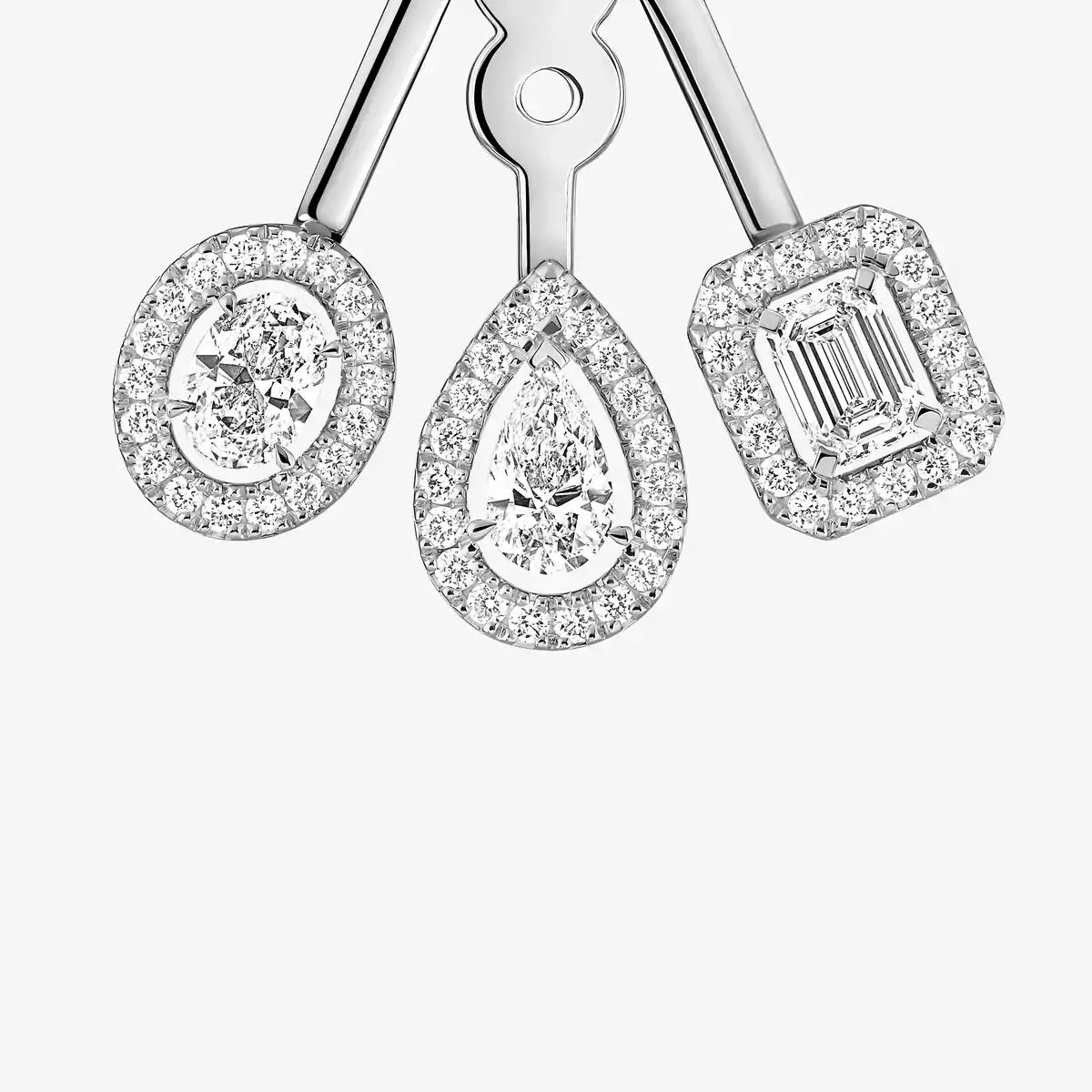 [Elara jewelsry] My Twin Trio  Diamond Earrings