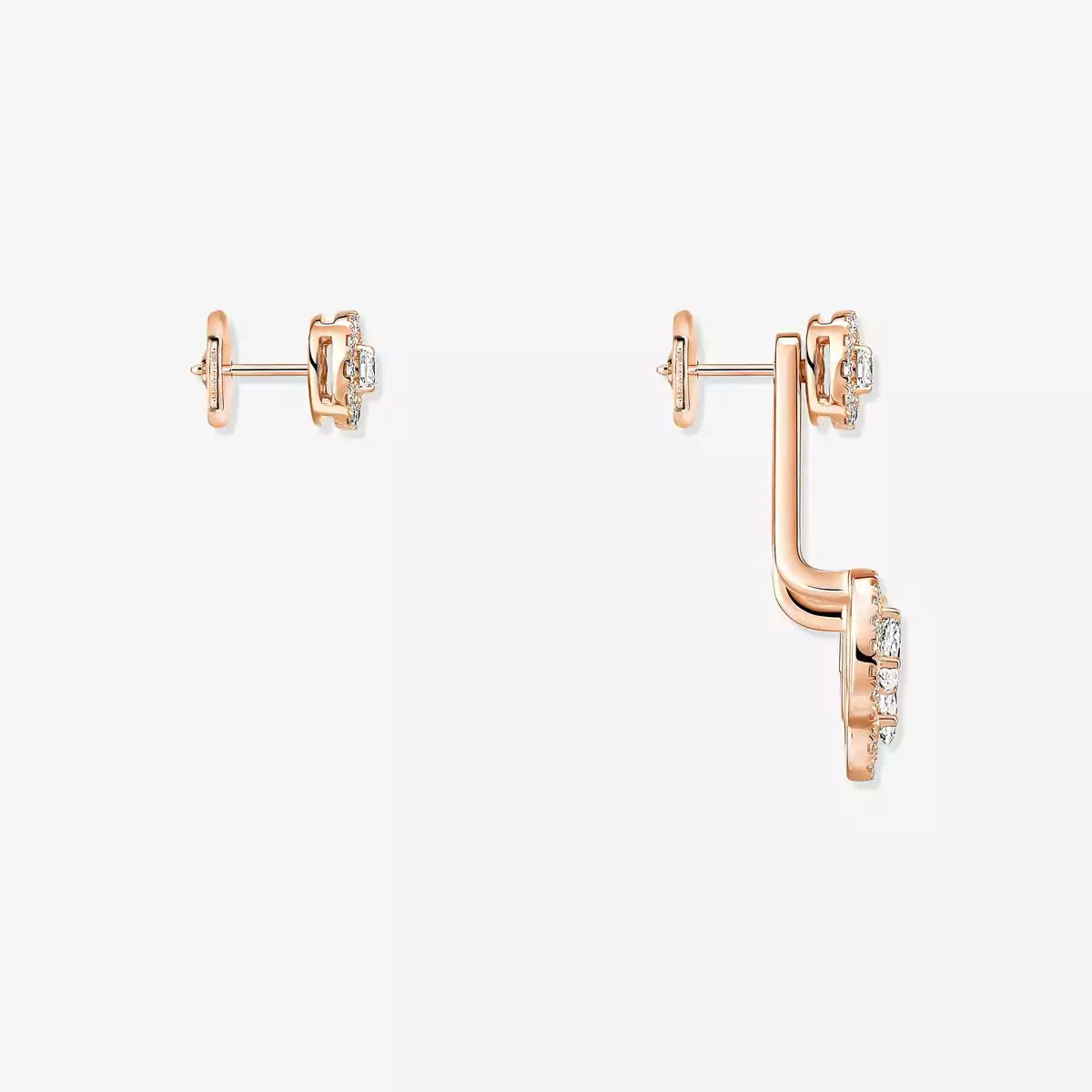 [Elara jewelsry] My Twin Trio  Diamond Earrings