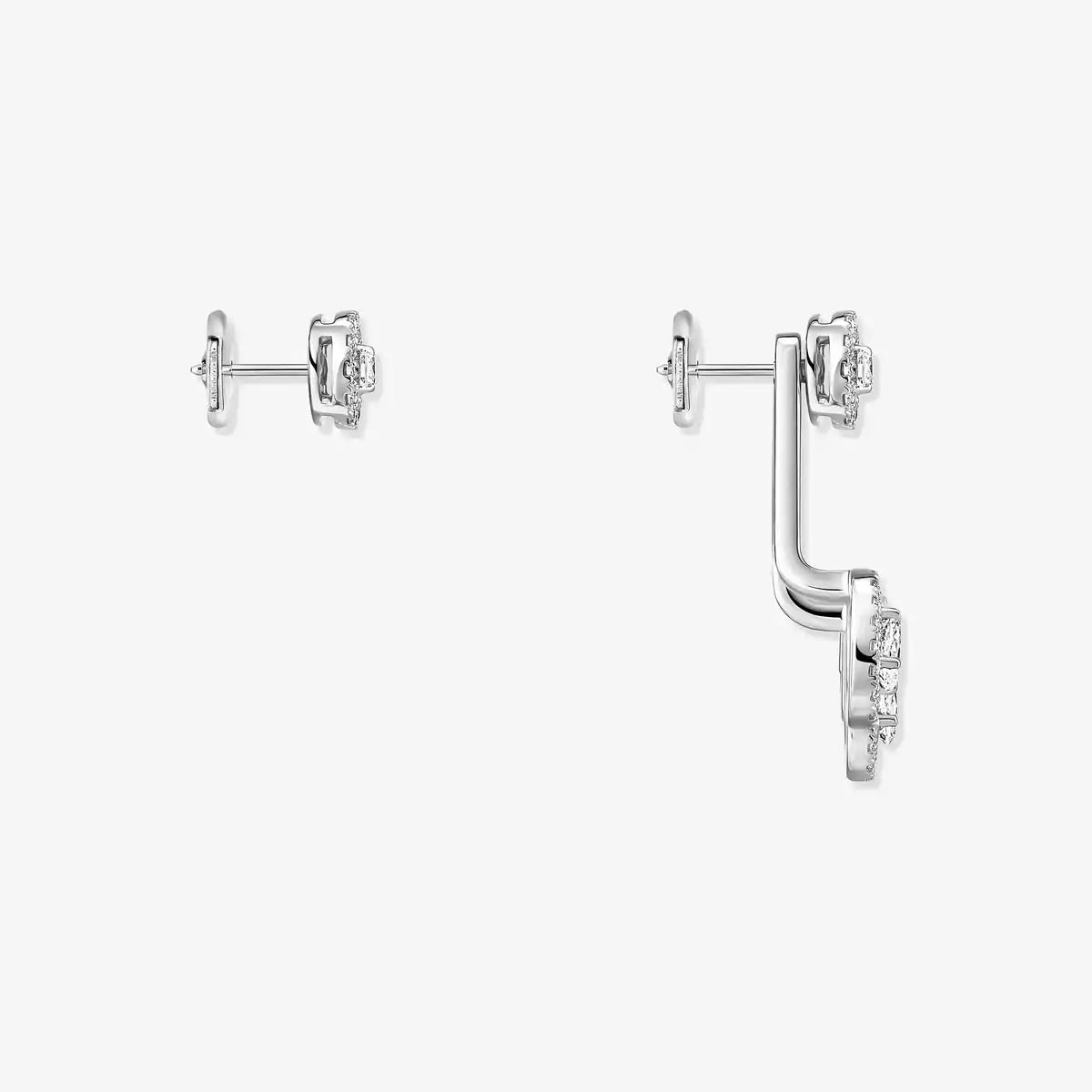 [Elara jewelsry] My Twin Trio  Diamond Earrings