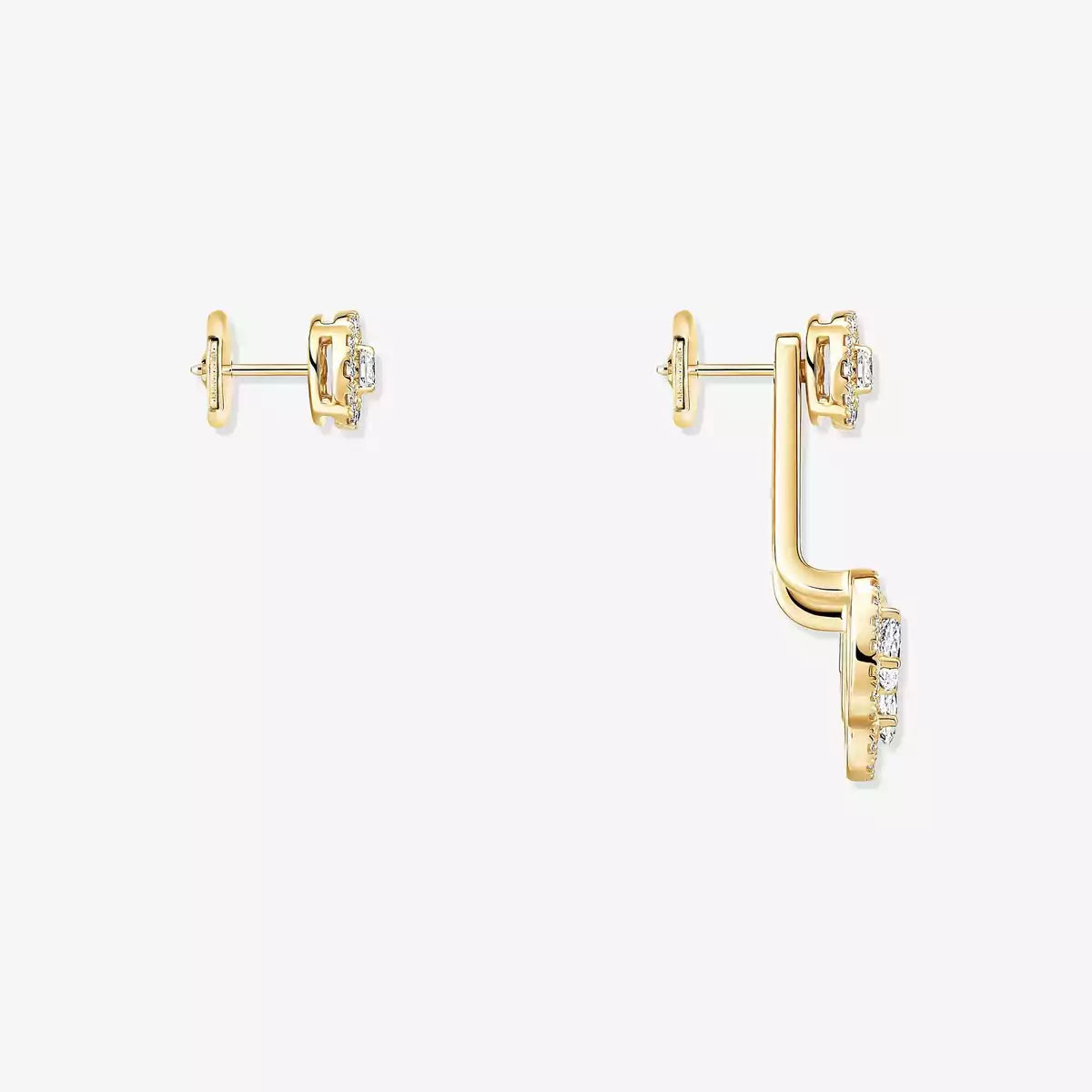 [Elara jewelsry] My Twin Trio  Diamond Earrings