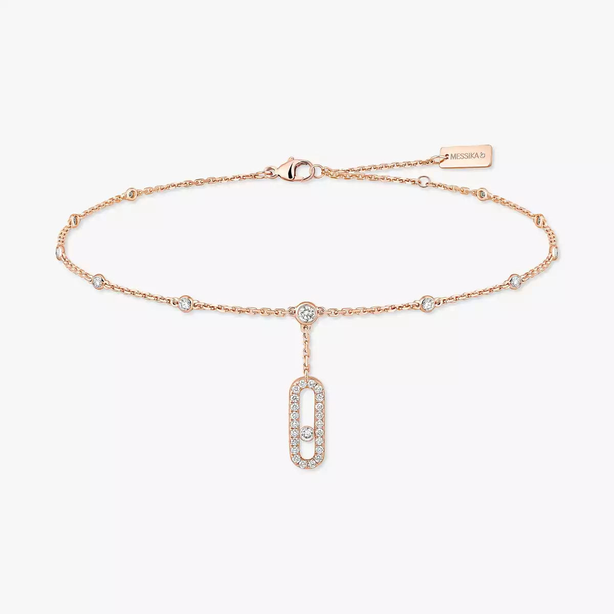[Elara jewelsry] Move Uno pavé ankle bracelet