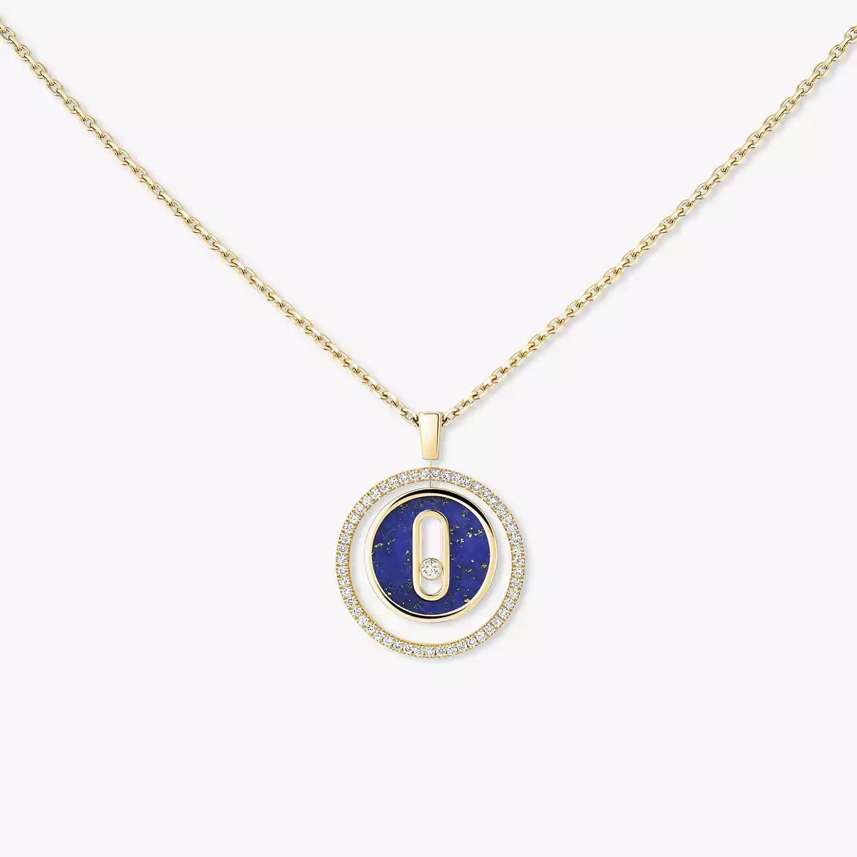 [Elara jewelsry]Lucky Move Diamond Necklace in Rose Gold and White Mother-of-Pearl