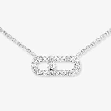 [Elara jewelsry]Diamond Necklace Move Uno