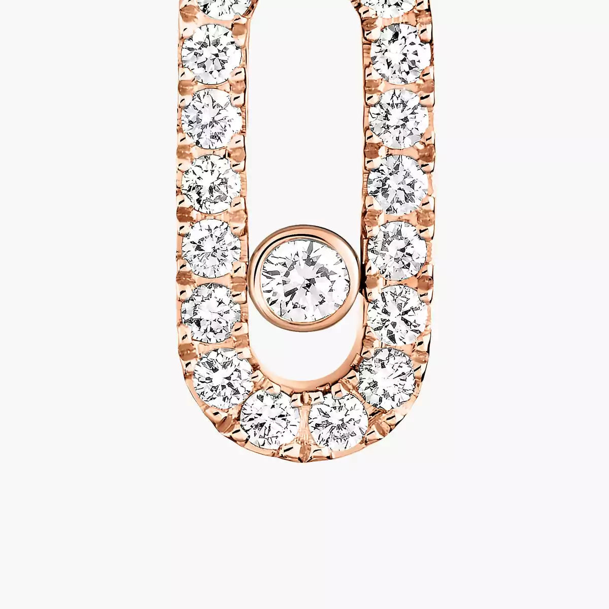 [Elara jewelsry]Move Uno Single Diamond Hoop Earring