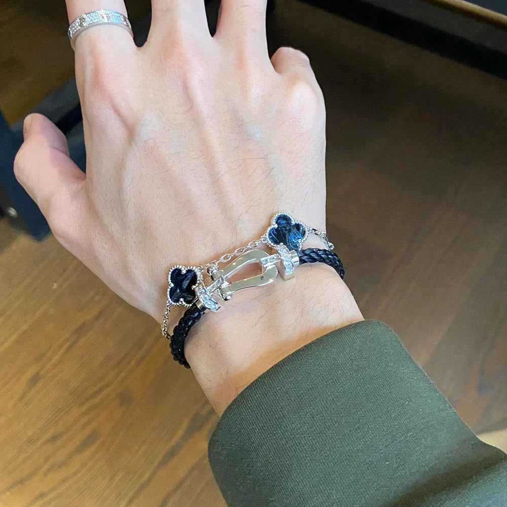 [Elara jewelsry ]CLOVER 5 MOTIF PIETERSITE BRACELET COLLECTION