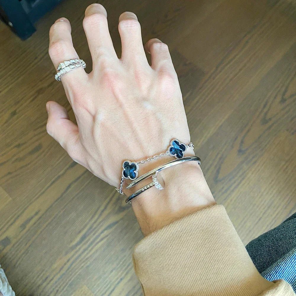 [Elara jewelsry ]CLOVER 5 MOTIF PIETERSITE BRACELET COLLECTION