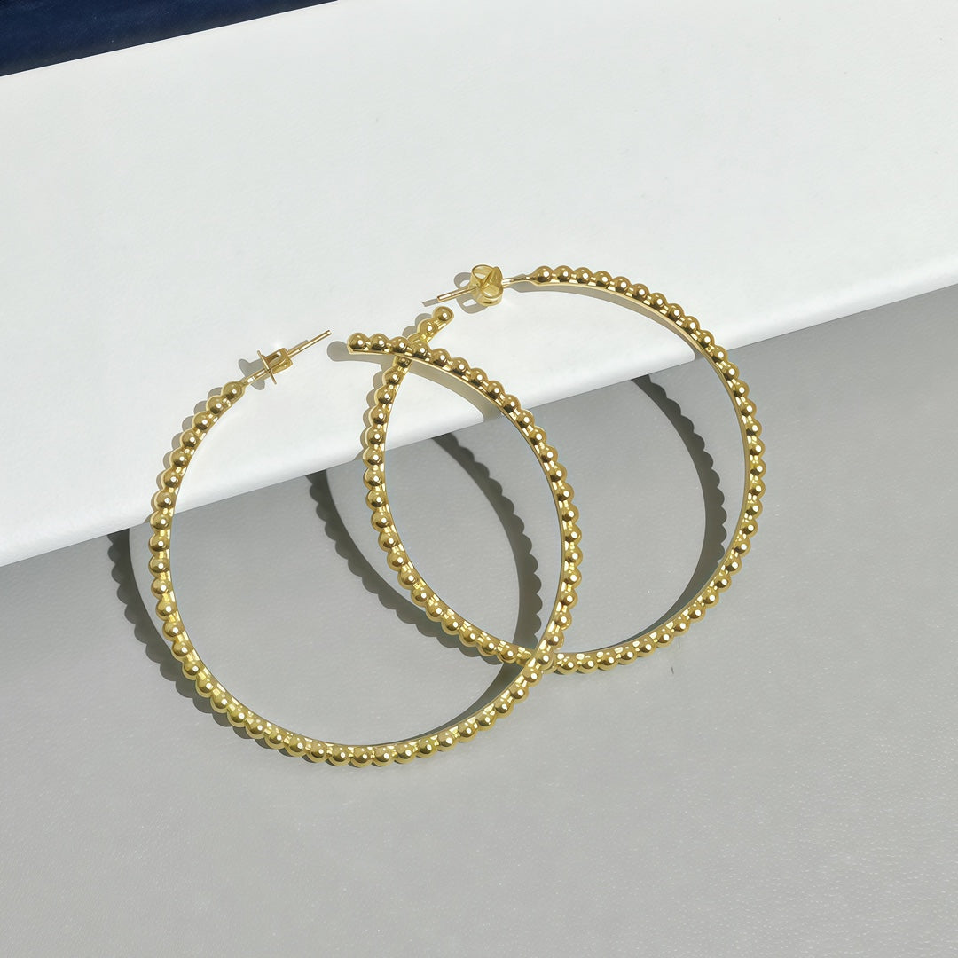 [Elara jewelsry] SMOOTH BEAD STUD EARRINGS