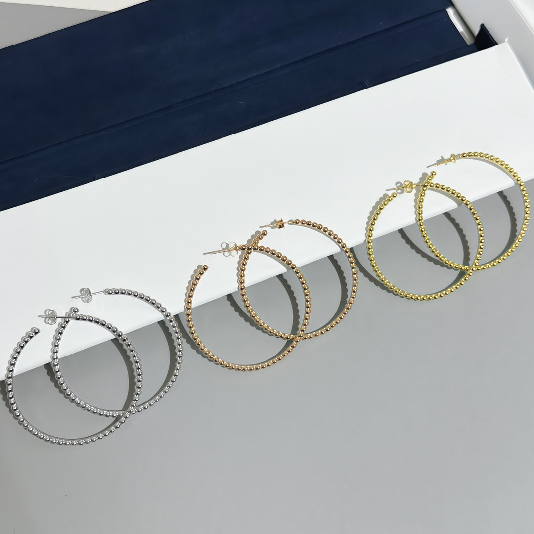 [Elara jewelsry] SMOOTH BEAD STUD EARRINGS