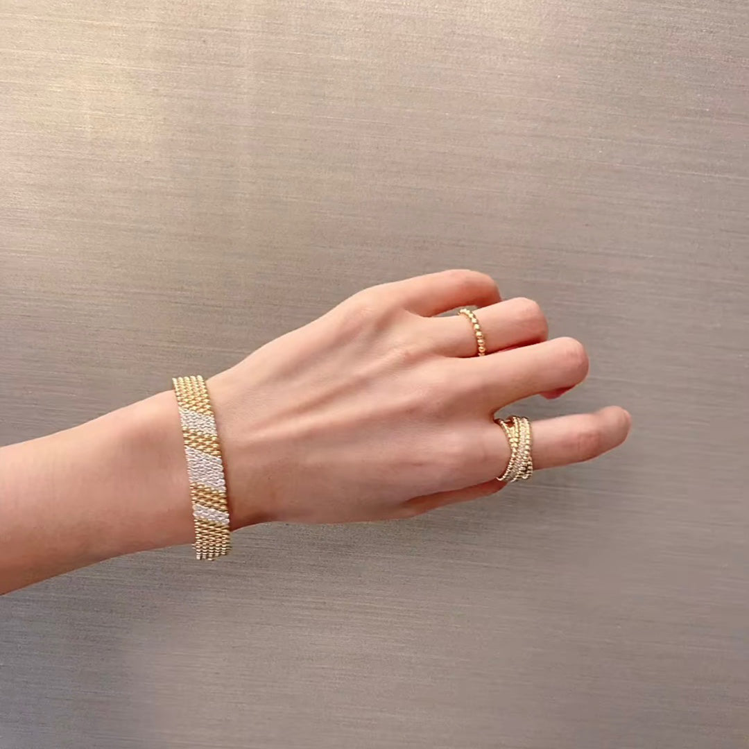 [Elara jewelsry]  FIVE-ROW DIAMOND BRACELET