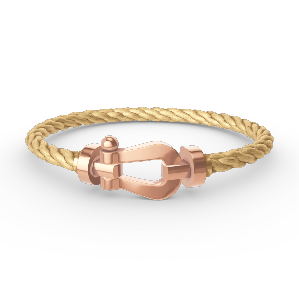 [Elara jewelsry ]FORCE LARGE HORSESHOE NO DIAMOND BRACELET ROSE GOLD