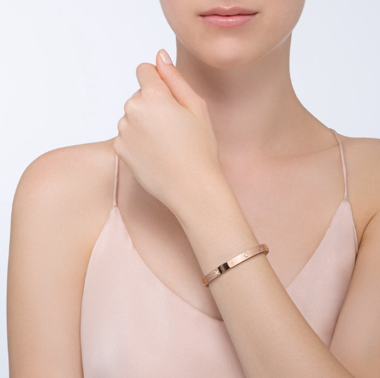 [Elara jewelsry ]LOVE BRACELET 6.1MM 4 DIAMONDS