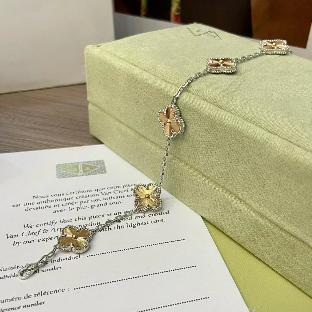 [Elara jewelsry ] CLOVER 5 MOTIF LASER BRACELET COLLECTION